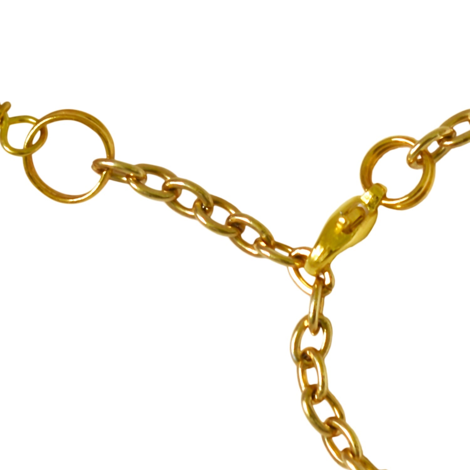 Gold freshwater pearl adjustable bracelet or anklet on gold plated chain